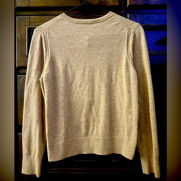 Banana Republic Stretch Merino Cardigan EUC - Camel - Size L - Picture 2 of 4